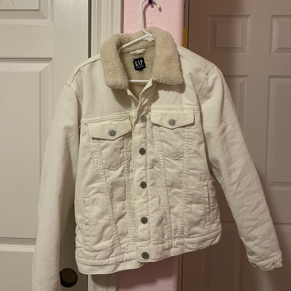 GAP WHITE CORDUROY JACKET